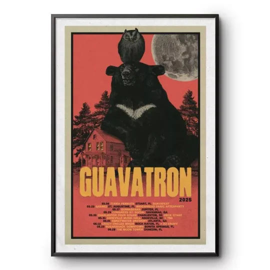 Discover Guavatron Spring 2025 Tour Poster