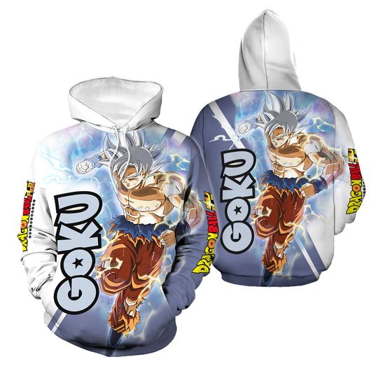 Discover Goku Ultra Instinct Dragon Ball 3D Printed Hoodie