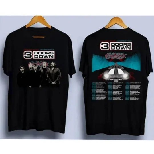 Discover 3 Doors Down Tour 2024 2025 Tshirt