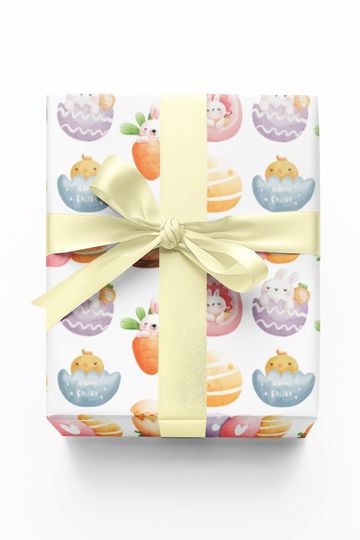 Discover Cute Easter Gift Wrapping Papers With Easter Bunnies