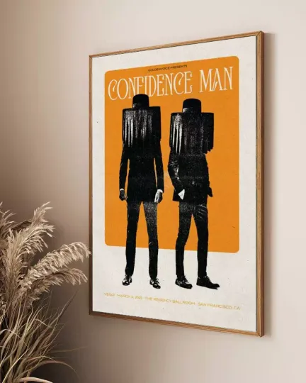 Discover Confidence Man The Regency Ballroom San Francisco, CA March 4 2025 Tour Poster