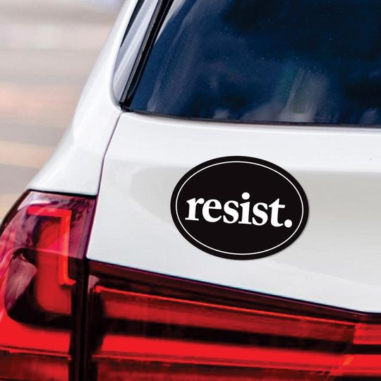 Discover Resist Magnet, Resist Hate Magnet, Anti-Trump, Resist Racism Car Magnet
