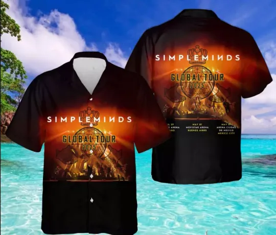 Discover The Journey of the Simple Minds Global Tour 2025 Hawaiian Shirt