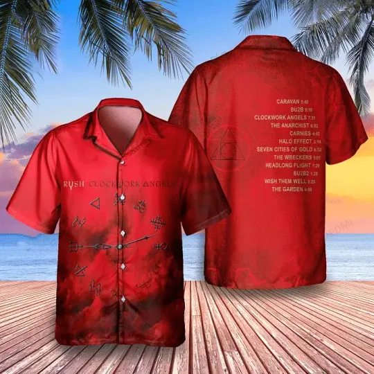 Discover Rush Clockwork Angels 2012 Album Hawaiian Shirt, Music Lover Shirt