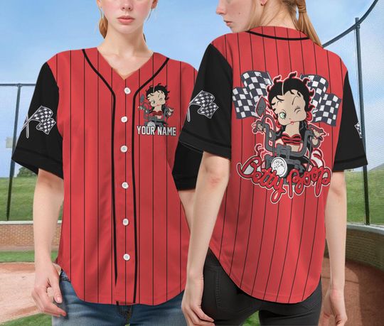 Discover Personalize Betty Boop Baseball Jersey