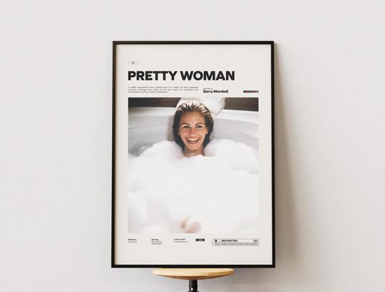 Discover Pretty Woman Film Poster, Alternative Movie Poster, Cinematic Wall Decor