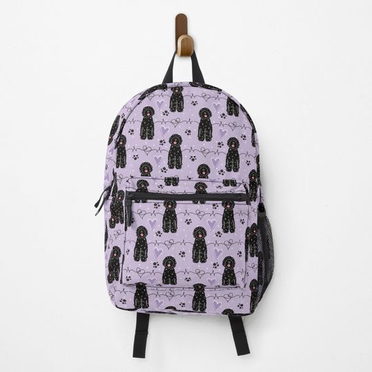 Discover Love Black Portuguese Water Dog Backpack