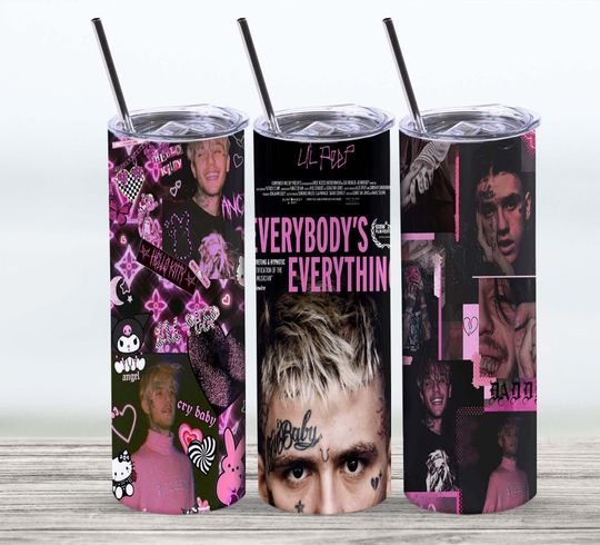 Discover Lil peep 20 oz Tumbler with lid and straw, Gifts for Fan