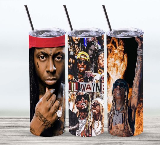 Discover lil wayne 20 oz Tumbler with lid and straw, Gifts for Fan