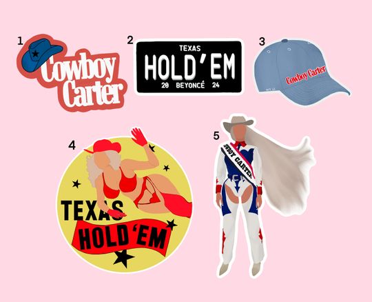 Discover Cowboy Carter Sticker | | TEXAS HOLD 'EM Stickers |Beyonce Sticker