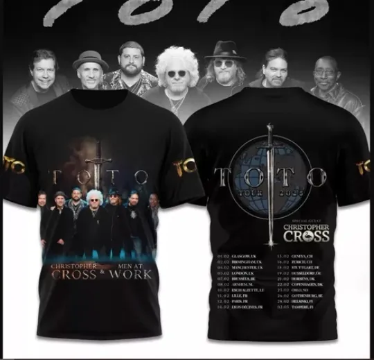Discover ToTo Band Tour 2025 ! Hot shirt 3D