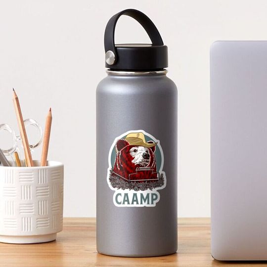 Discover Caamp bear retro Sticker
