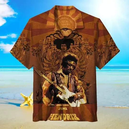 Discover Jimi Hendrix Unisex Hawaiian Shirt