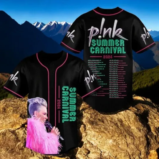 Discover Pnk Singer Jersey PNk Summer Carnival Tour Baseball Jersey 3D All Over Print