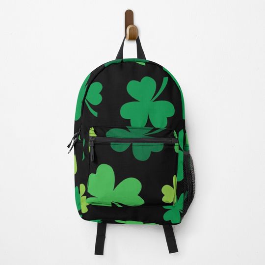 Discover Irish Shamrocks All Over Backpack