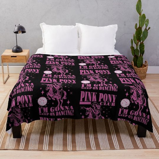 Discover Chappell Roan Pink Pony Club Throw Blanket