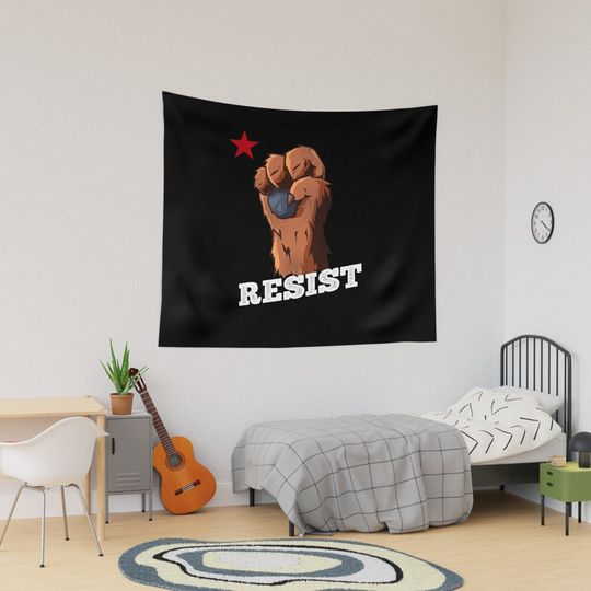 Discover California Bear Fist Shirt Resist Fist Tapestry