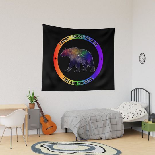 Discover I Became The Bear Rainbow Resistance Tapestry