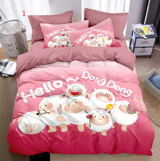 Discover Game Eggy Party Bedding Set Cartoon Eggy 3D Printing Quilt Cover,Game Themed Children's Room Decoration Kit