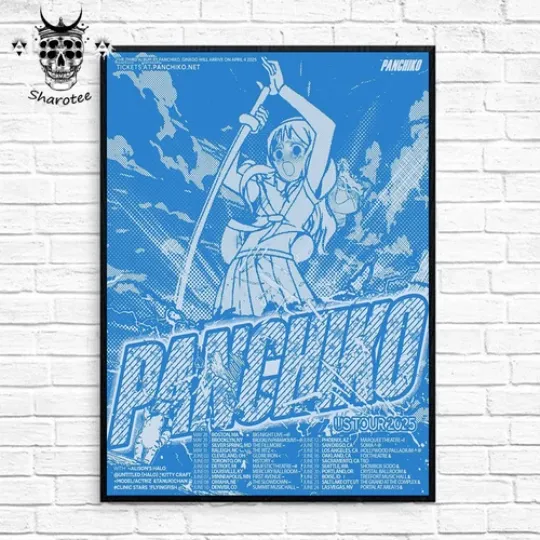 Discover NEW Panchiko Us Tour 2025 Next Pop Music Tour Dates Wall Decor Poster Wall Art