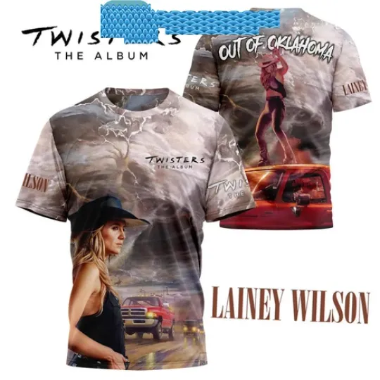 Discover Lainey Wilson Twisters The Album Out Of Oklahoma 3D T-Shirt