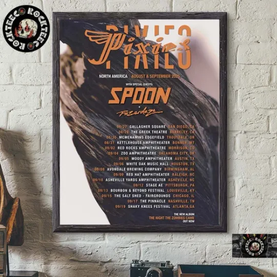 Discover Pixiies North American Tour 2025 On August And September Poster