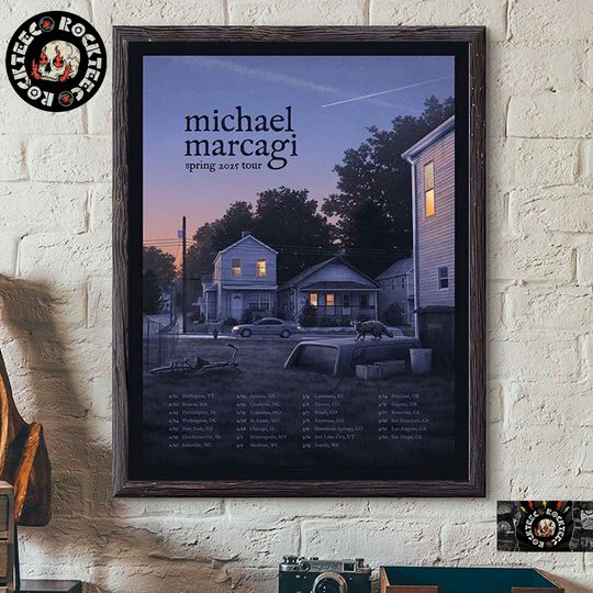 Discover Michael Marcagi Spring 2025 Tour Poster Art Poster