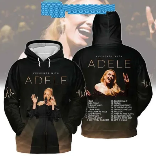 Discover Adele Las Vegas Weekends With Adele Songs 3D Hoodie