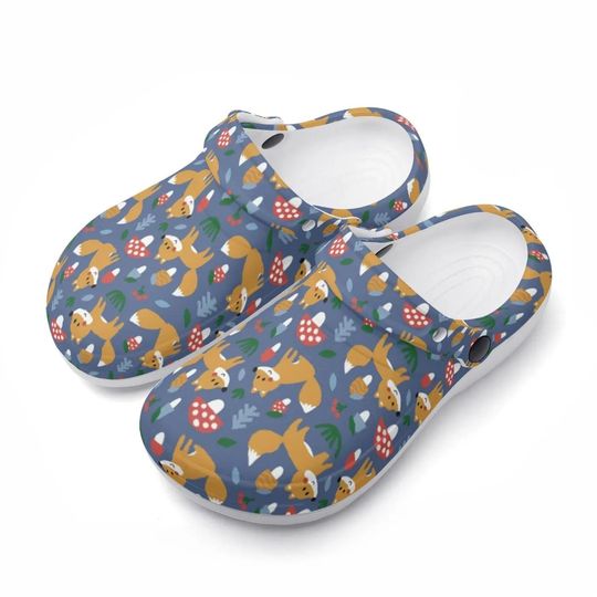 Discover Fox Design Clogs, Forest Animal clogs, Gifts for Family