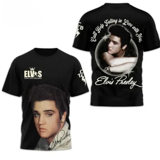 Discover Elvis 3D Shirt, King of Rock and Roll Shirt hot shirt 3d