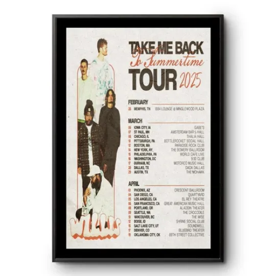 Discover Willis Take Me Back To Summertime Tour 2025 Poster