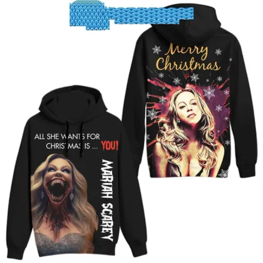 Discover Mariah Carey All She Wants For Christmas Is You Halloween Hoodie