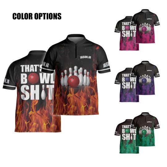 Discover Personalized Flame Bowling Jersey Bowling Team Shirt