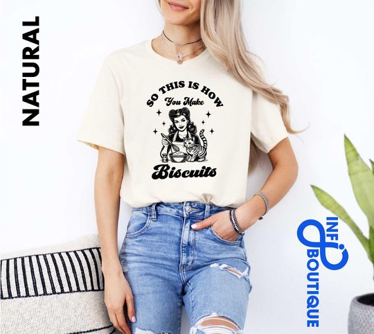 Discover Biscuits Graphic Tee, Retro T-shirt, Baking Shirt