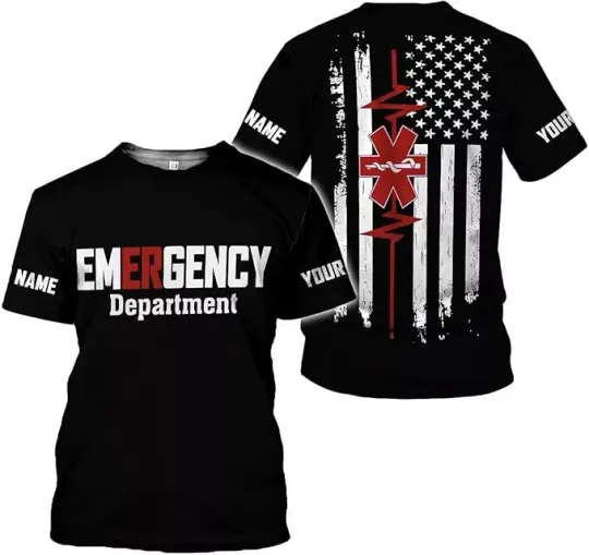 Discover Personalized Emergency Department Shirt, Emergency Room Tshirt, ER Nurse T-Shirt