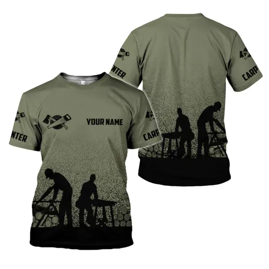 Discover Personalized Name Carpenter Shirt, The Carpenters T Shirt, Woodworking Gifts