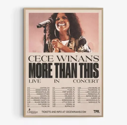 Discover CeCe Winans - More Than This Tour 2025 Poster