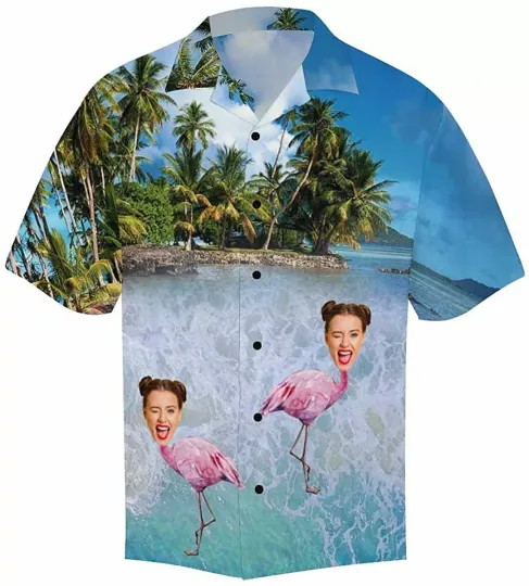 Discover Custom Hawaiian Shirt with Face Personalized Photo Beach Shirts