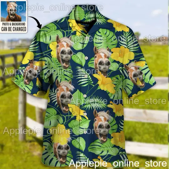 Discover Custom Photo Hawaiian Button Down Shirt