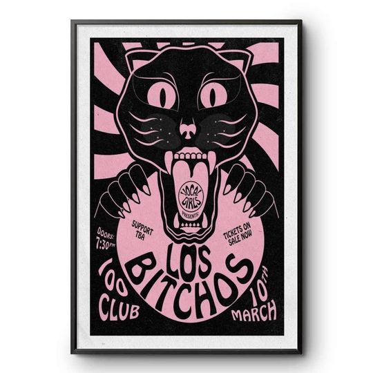 Discover Los Bitchos on Mar 10 2025 at 100 Club in London, UK Concert Poster