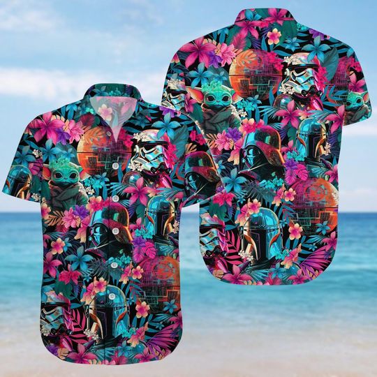 Discover Disneyyy Characters Hawaiian Shirt, Summer Aloha Hawaii Shirt, Birthday Gift