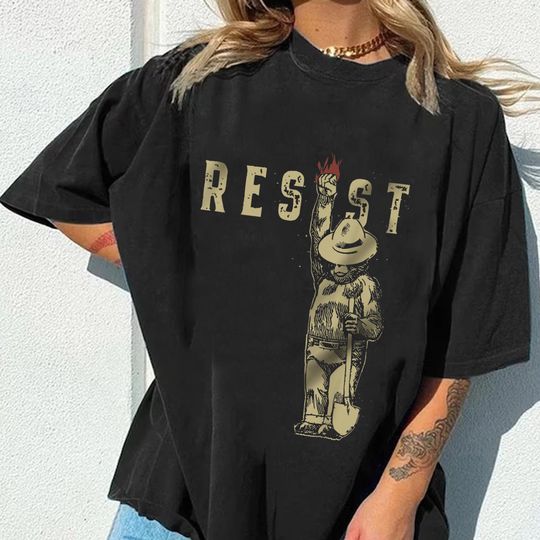 Discover Vintage Smokey The Resist Bear Womens Men Shirt