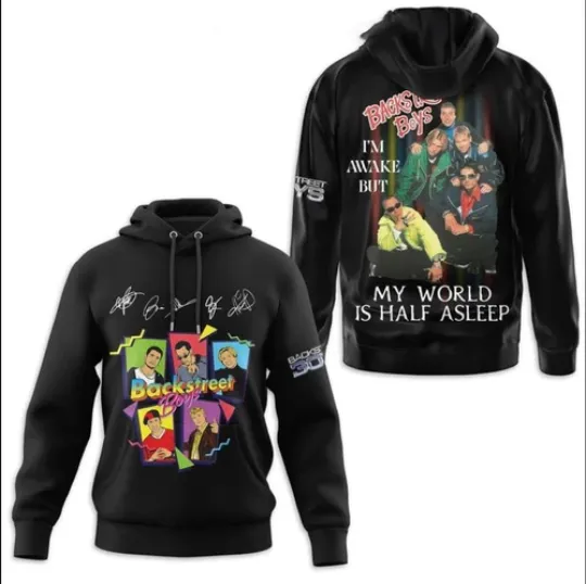 Discover 3d hoodie  Backstreet Boys I m Awake But My World Is Half Asleep Hoodie