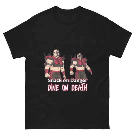 Discover LOD T-Shirt, Snack on Danger, Dine on Death Shirt, Road Warriors Pro Wrestling Tee