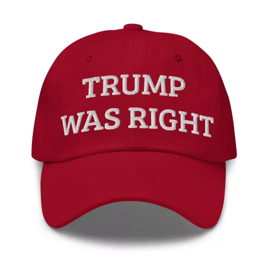 Discover TRUMP WAS RIGHT HAT | MAGA | America