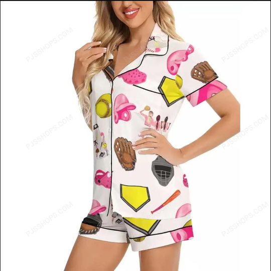Discover Softball Theme Pajama Set  Cozy, Sporty