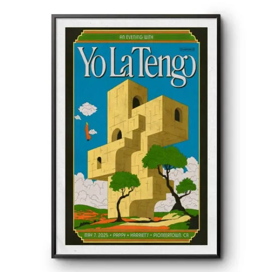 Discover NEW Yo La Tengo May 7 2025 At Pappy & Harriet's In Pioneertown, CA Tour Poster
