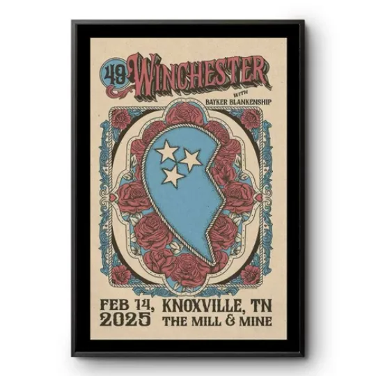 Discover NEW 49 Winchester Feb 14 2025 The Mill & Mine In Knoxville, TN Tour Poster