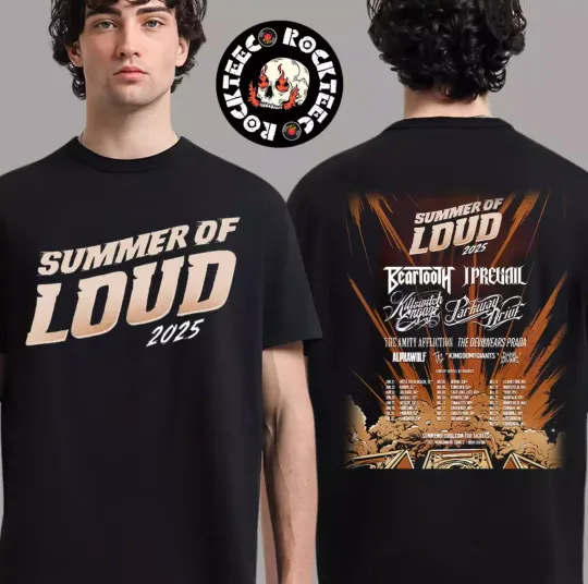 Discover Summer Of Loud Festival 2025 North America Tour Two Sides Unisex T-Shirt
