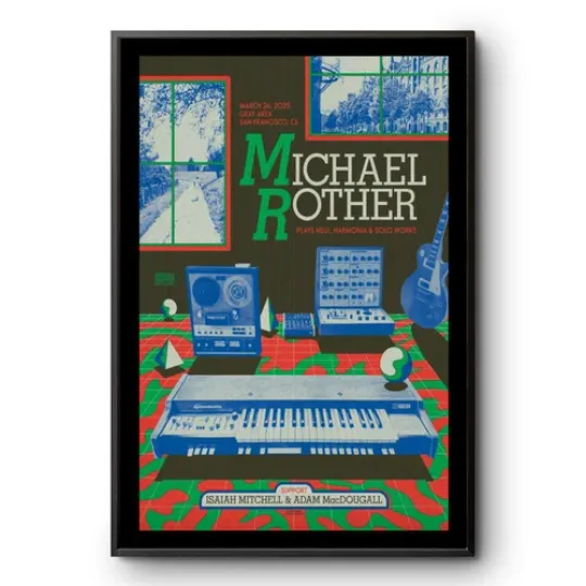 Discover Michael Rother March 24 2025 Gray Area In San Francisco CA Tour Poster
